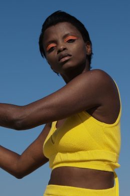 Knitted Bra, yellow